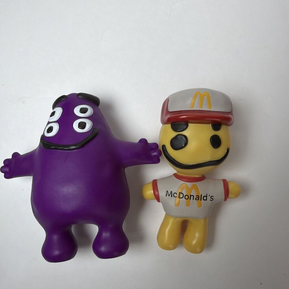 McDonalds Happy Meal Toy Grimace Cactus Jack Plant Flea Market Toy Figures 2pcs
